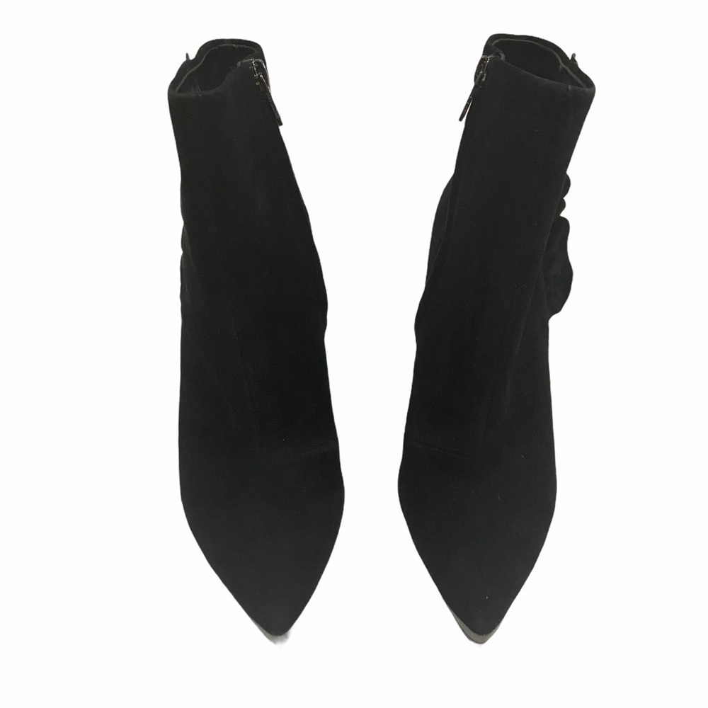 Ted Baker London Frillis Black Boot Ruffle Sz 40.5 - Picture 3 of 11